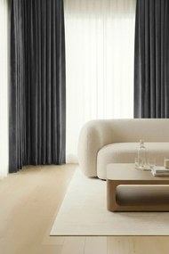 Velúrový záves SOFT VELVET grafitový na riasiacu pásku Rozmer: 140x270 cm