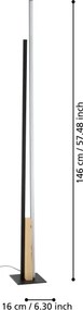 Eglo 900493 - LED Stojacia lampa PANAGRIA LED/24W/230V