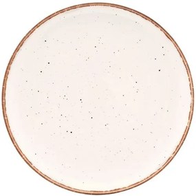 Altom Porcelánový plytký tanier Reactive Ivory, 26,5 cm
