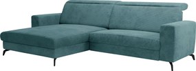XXXLutz ROHOVÁ SEDAČKA, textil, petrolejová Sit & More - Sedačky - 000144000217