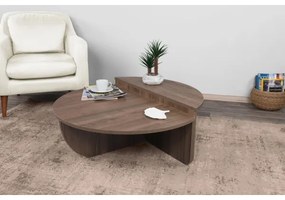 SADA 2x Konferenčný stolík PODIUM hnedá