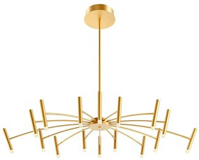 Redo 01-3450 - LED Stmievateľný luster na tyči RAYEN LED/80W/230V CRI 90 zlatá