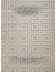 Krémový koberec 160x235 cm Perles Howlite – Elle Decoration