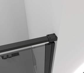 CERANO - Sprchové krídlové dvere Porte L/P - 8 mm - čierna matná, grafitové sklo - 80x195 cm, CER-CER-8050BD7248