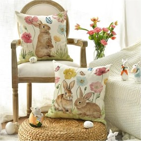 Ľanový povlak na vankúš HOPPINO 45x45 cm, farebný