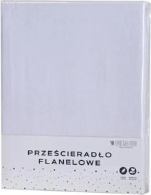 Flanelová plachta biela Rozmer: 160x200 cm + 30 cm