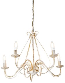 Inteligentný luster biely 5-žiarovkový vrátane Wifi B35 - Giuseppe