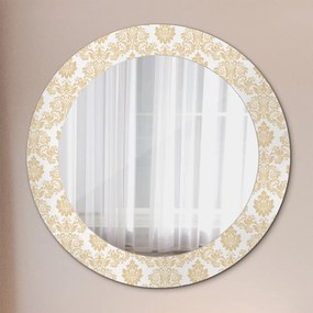 Okrúhle ozdobné zrkadlo Barokový damask fi 60 cm