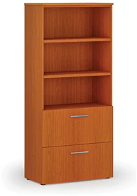 Skriňa so zásuvkami pre závesné zložky PRIMO WOOD, 1781 x 800 x 420 mm, čerešňa