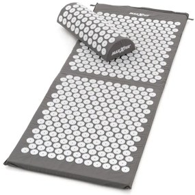 MAXXIVA 81655 Akupresúrna podložka s vankúšom, 130 x 50 cm, sivá