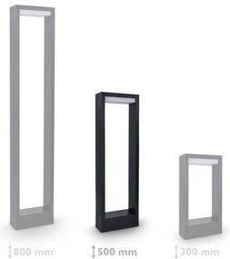 Brilagi - LED Vonkajšia lampa RAGUSA LED/7W/230V 3000/4000/6000K IP54 50 cm