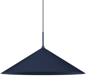 Závesné svietidlo Capital, 1x tmavomodré kovové tienidlo, (fi 60cm), db