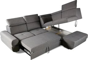 Sedacia súprava Logan, pravá, sivá (malmo 96)