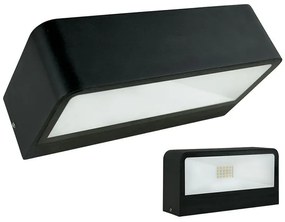 McLED LED nástenné vonkajšie osvetlenie CYGNUS, 8W, 3000K, IP65, čierne