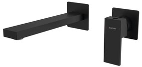 Sapho - Umývadlová batéria na podomietkovú inštaláciu CUBEMIX matná čierna