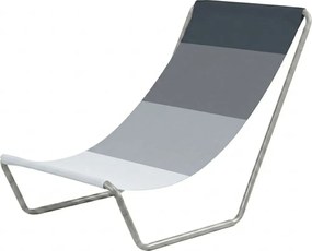 Skladacie plážové ležadlo SAND, sivé pruhy