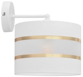 Helam Nástenná lampa HELEN 1xE27/60W/230V biela/zlatá HE1211