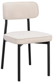 Bielo-béžové jedálenské stoličky v súprave 2 ks Paisley - Rowico