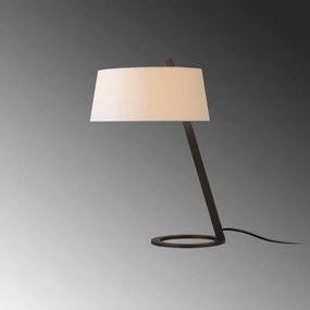 Bielo-čierna stolová lampa (výška 55 cm) Salihini – Opviq lights