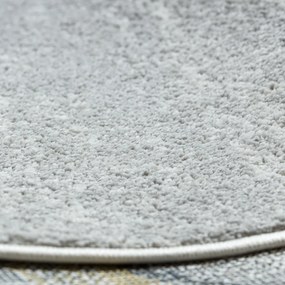 Dywany Łuszczów, Kusový koberec Fusion 5868 white/yellow, 140x190, šedá, kancelária