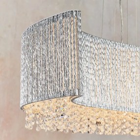 Endon 81979 - Krištáľový závesný luster GALINA na lankách 8xG9/25W/230V lesklý chróm