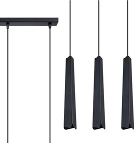 Sollux SL.1402 - Luster na lanku PRYSM 3xG9/8W/230V čierna