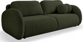 Pohovka trojsedačka Ovalia (olivová čierna)