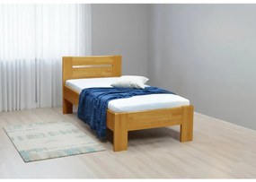 Jednolôžková posteľ AMBER 90x200 cm svetlý orech