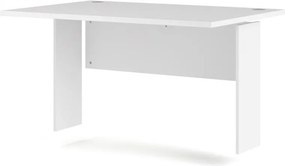 Psací stůl Office 80400/70 120 cm bílý/stříbrný