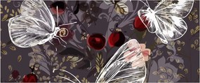 Obraz motýľov (120x50 cm)