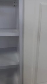 Kuchynská linka Lady - biela s doskou - 260 cm, biela/dub lancelot