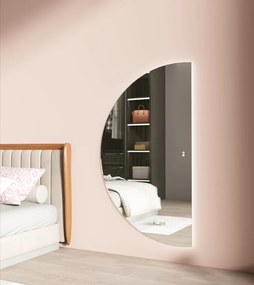 Erga Kori, polkruhové LED zrkadlo 80x140cm, 3105 lm, 3 farby svetla, ERG-V01-KORI-8014-CL