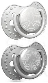 Lovi Silikónové dynamické cumlíky 3-6m, Harmony Boy - sivá