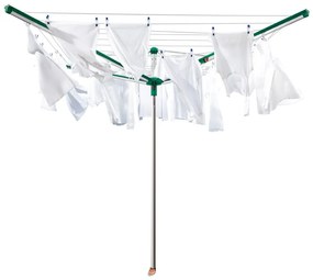 Vonkajší sušiak na bielizeň v striebornej farbe 60 m Linomatic 600 Deluxe Cover – LEIFHEIT