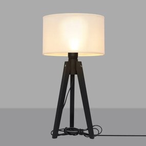Stolná lampa ALBA 1xE27/15W/230V krémová/borovica