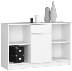 Komoda Briar (biela). Akcia -23%. Vlastná spoľahlivá doprava až k Vám domov. 1128583