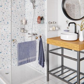 Samodržiaca oceľová nádobka na mydlo v striebornej farbe Bestlock Bath – Compactor