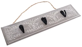 Drevený vešiak na kľúče Twigs, 29 x 7 x 3,5 cm