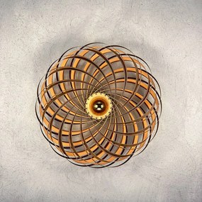 Gofurnit Veneria nástenné svietidlo, dub, Ø 60 cm