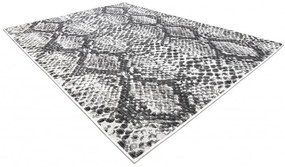 Dywany Łuszczów Kusový koberec Sion Sisal Snake`s skin 22162 ecru/black – na von aj na doma - 140x190 cm