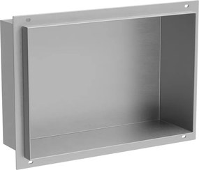Mexen X-Wall-NR, polička na zapustenie pod obklad bez goliera 30 x 20 cm, oceľová, 1911302010