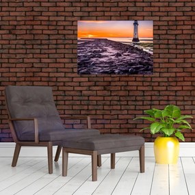 Sklenený obraz majáku (70x50 cm)