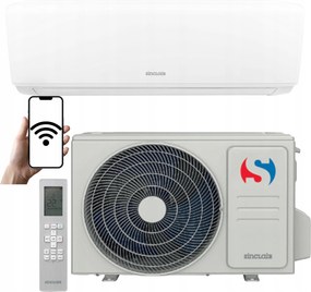 Domáca nástenná klimatizácia Sinclair SKY3 3,2 kW 40 m2 Ohrievač Wifi Biela