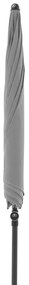 Doppler ACTIVE 210 cm - slnečník so stredovou nohou šedá (kód farby 827), 100 % polyester