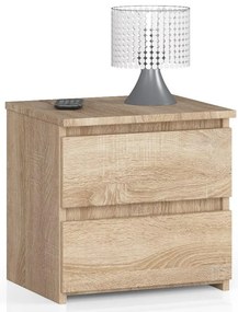 Nočný stolík Cleania CL2 (dub sonoma). Akcia -13%. Vlastná spoľahlivá doprava až k Vám domov. 1128593