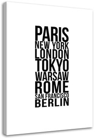 Gario Obraz na plátne Paríž, Londýn, Tokio Rozmery: 40 x 60 cm