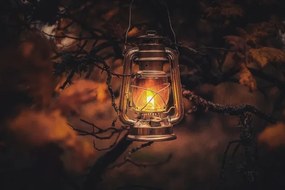 Brilagi - Petrolejová lampa LANTERN 28 cm medená