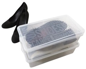 ADEO Box na topánky s vrchnákom, na dámske topánky BARBIE 5l - 19 x 34 x 10 cm