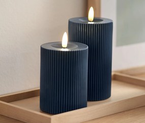 LED sviečky z pravého vosku, modré