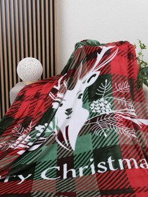 Deka mikroplyš 150 × 200 cm – Merry Christmas